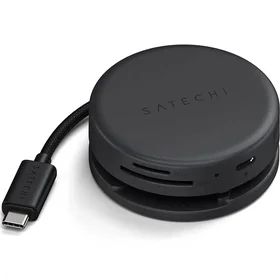 Adapter HUB 7in1 USB C Satechi Multiport ST-POTG7C midnight black