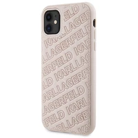 Karl Lagerfeld Quilted K Pattern dėklas telefonui iPhone 11 / Xr - rožinis