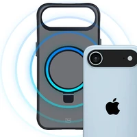 3mk Smoke magnetinis dėklas su stovu iPhone Air telefonui - juodas