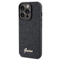 Guess Disco Metal Script dėklas telefonui iPhone 14 Pro Max – juodas
