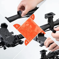 Rockbros 25210030001 telefono laikiklis dviračiui ant vairo - juodas