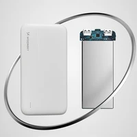 Išorinė baterija Wozinsky Li-Po 10000mAh 2x USB balta (WPBWE1)