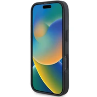 Mercedes MB Mėlynos linijos odinis MagSafe dėklas iPhone 16 Pro Max - Tamsiai mėlynas