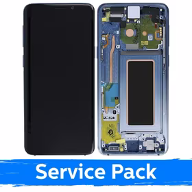 Ekranas skirtas Samsung G960 S9 su rėmeliu  / Ice Blue / (Service Pack)