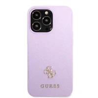 Guess GUHCP13XPS4MU iPhone 13 Pro Max 6.7" violetinis/violetinis kietas dėklas Saffiano 4G mažas metalinis logotipas