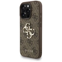 Guess 4G Strap 4G Classic Logo dėklas telefonui iPhone 16 Pro - ruda