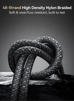 USB kabelis Joyroom SA-50 USB-A to USB-C 3A 1.2m tamsiai pilkas