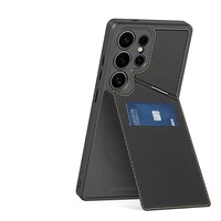 Dėklas telefonui Samsung Galaxy S25 Ultra su stovu ir pinigine (m) - juodas