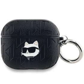 Karl Lagerfeld Monogram Choupette Head dėklas AirPods 3 - juodas
