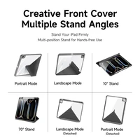 DUX DUCIS dėklas MAGI (m) su pieštuko laikymo vieta skirtas iPad Air 11" (2024/2025)/iPad Air 4/5 10.9" - juodas (m)