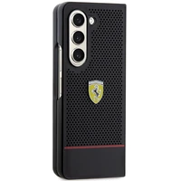 Ferrari Perforated Line dėklas telefonui Samsung Galaxy Z Fold 5 - juodas