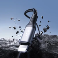 "Joyroom S-A28 Flash Series 3A USB-A - "Lightning" laidas 1 m - juodas