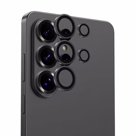 "Benks" grūdinto stiklo stiklas "Warrior Lens Protector" apsauginis stiklas kamerai, skirtas "Samsung Galaxy S26 Ultra" (objektyvas 5 vnt.), juodas