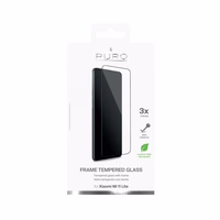 PURO Frame Tempered Glass - Xiaomi Mi 11 LITE Tempered Glass apsauginis Glass (juodas Frame)