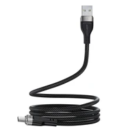 Acefast C11-04 USB-A - USB-C 3A kabelis 1.2m magnetinis pintas - juodas