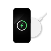 Dėklas Mag Leather Case Apple iPhone 12 Pro Max tamsiai violetinis