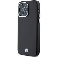 BMW Signature Wrapped Metal Magnetinis dėklas telefonui iPhone 15 Pro Max - juodas