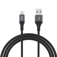 Dudao L3ST USB-A - USB-C 5A 1.2m pintas kabelis - juodas