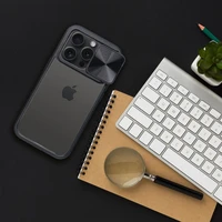 Dėklas telefonui SLIDER IPHONE 15 Plus juodas