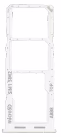 SIM kortelės laikiklis Samsung A225 A22 4G 2021 White originalus (service pack)