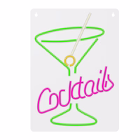 Neon PLEXI LED COCKTAILS rožinis žalias FPNE02X Forever Light