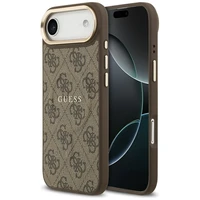 GUESS dėklas IPHONE 17 Air suderinamas su MagSafe GUHMP17MP4MSEGCW (PU 4G su klasikiniu) rudas