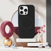 Magsafe plonas silikoninis dėklas Iphone 17 Air - juodas