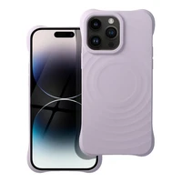 Silikoninis Zephyr Mag dėklas telefonui, suderinamas su MagSafe, skirtas IPHONE 14 PRO MAX, alyvinės spalvos