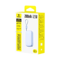 Baseus EnerFill FC21 Qpow 3 Ultra 20000mAh 22.5W išorinė baterija su ekranu ir kabeliu - Mėlyna