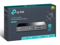 TP-Link TL-SG1016D Ne-valdomas Gigabit Ethernet (10/100/1000) Juoda