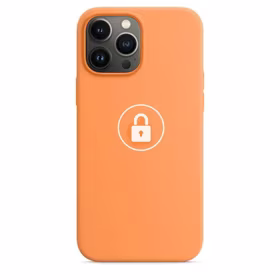 Dėklas "Silicone Case v2" skirtas iPhone 13 / Marigold / su įpakavimu
