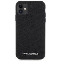 Karl Lagerfeld Quilted K Pattern dėklas telefonui iPhone 11 / Xr - juodas