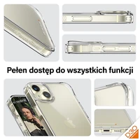 PanzerGlass kietas dėklas su D3O ir karinės klasės sertifikatu iPhone 15 Plus / 14 Plus - permatomas