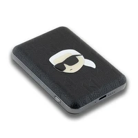 Karl Lagerfeld Magnetinis indukcinis Išorinė baterija KLPB5FPGKSKIHK 16W 5000mAh juoda/juoda Karl Head Pin