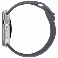 Uniq Voute dėklas su grūdintu stiklu Apple Watch 10 46 mm - sidabrinis