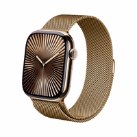 Crong Milano Steel - Stainless Steel dirželis Apple Watch 38/40/41/42 mm (Rose auksinis)