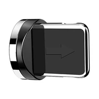 Kištukinis adapteris magnetiniam USB kabeliui Lightning sidabrinis