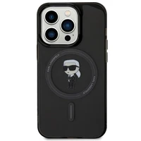 Karl Lagerfeld IML Ikonik MagSafe dėklas telefonui iPhone 14 Pro Max - juodas