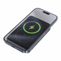 Magnetinė išorinė baterija Acefast M10 2x USB-C PD 30W su 15W belaide įkrova ir USB-C laidu (juoda)
