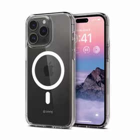 Crong Clear MAG Cover - iPhone 14 Pro Max MagSafe dėklas (Clear)
