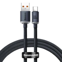 Baseus kabelis (m) Crystal Shine USB - USB-C 1,2 m 100W juodas (m)