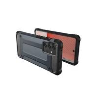 Hybrid Armor dėklas tvirtas apsauginis dangtis Samsung Galaxy A72 4G sidabrinis