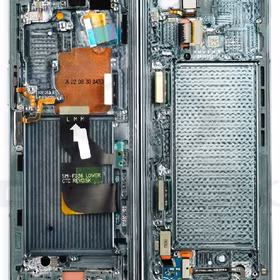 Vidinis korpusas Samsung F936 Z Fold4 5G Graygreen originalus (used Grade B)