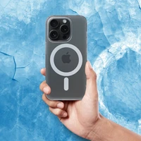 FROST MAG COVER dėklas telefonui, suderinamas su MagSafe, skirtas IPHONE 14 Plus, šerkšninė skaidri