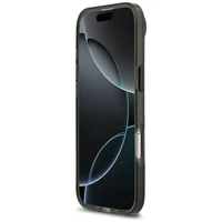 BMW M IML metaliniai mygtukai trispalvės linijos magnetinis dėklas telefonui iPhone Air - juodas