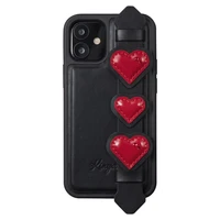Kingxbar Sweet Series dėklas telefonui dekoruotas originaliais Swarovski kristalais iPhone 12 Pro / iPhone 12 Pro Max juodas