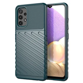 Thunder Case lankstus tvirtas tvirtas dėklas TPU dėklas telefonui Samsung Galaxy A72 4G žalias