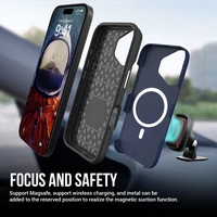 Dėklas Perfectionists Triangle Mag Case Apple iPhone 11 tamsiai mėlynas