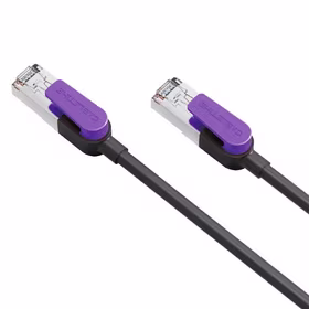 Kabelis Cat8 S/STP, 20m, juodas