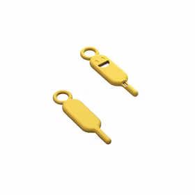 Key / needle for SIM card tray needle keychain geltonas